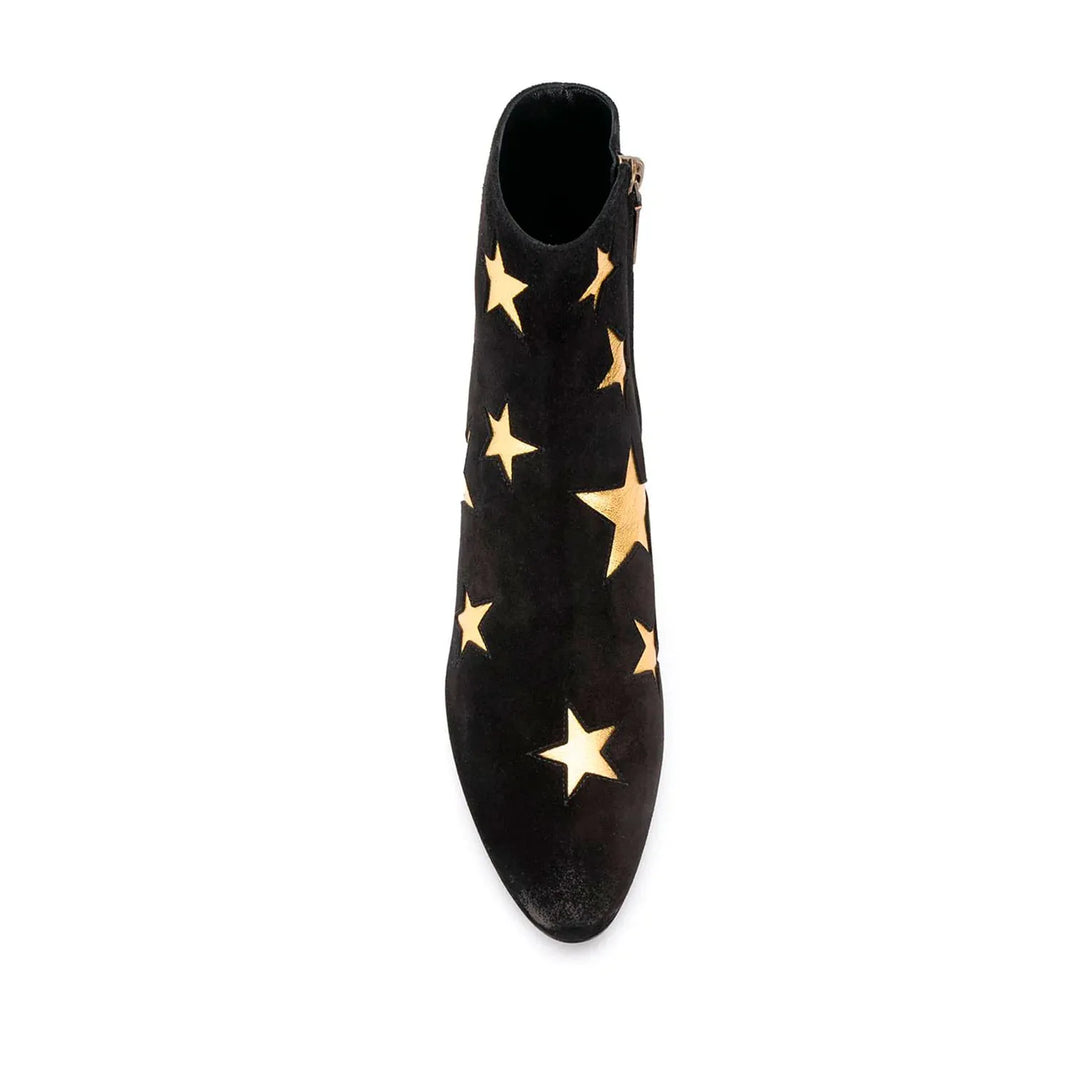 SAINT LAURENT Botines Lou Star de terciopelo talla 38