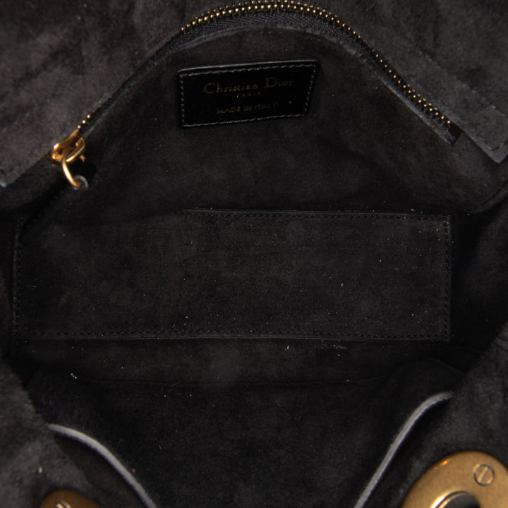 Small Crinkled Patent Cannage My ABCDior Lady Dior Black - Gaby Paris