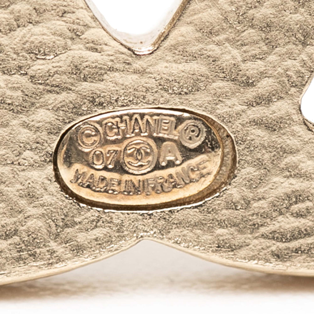 Chanel plaqué Émail CC Broche – GABY PARIS Authentique