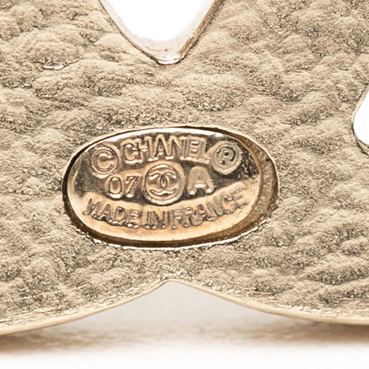 Chanel plaqué Émail CC Broche – GABY PARIS Authentique