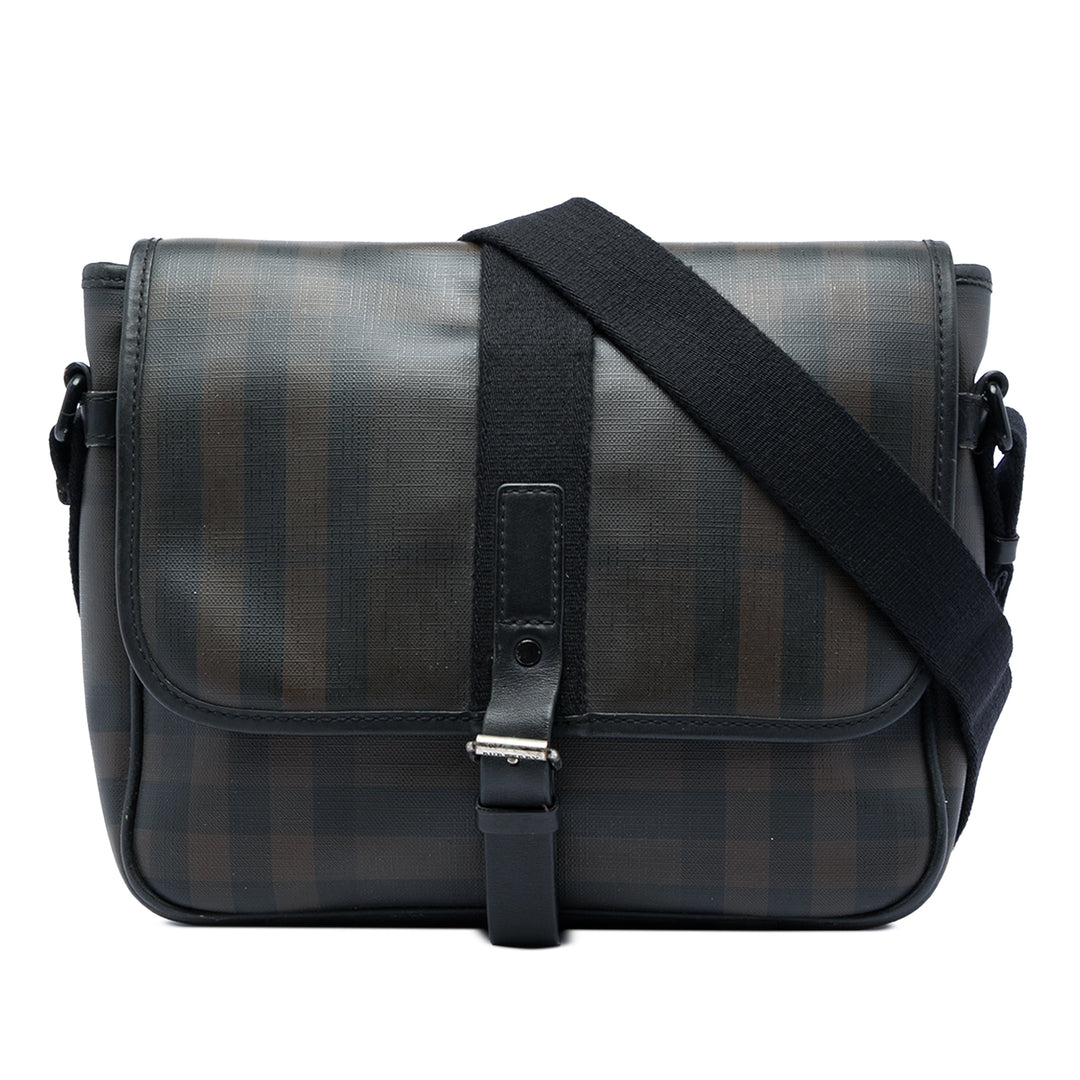 Burberry Smoke Check Sac Toile enduite