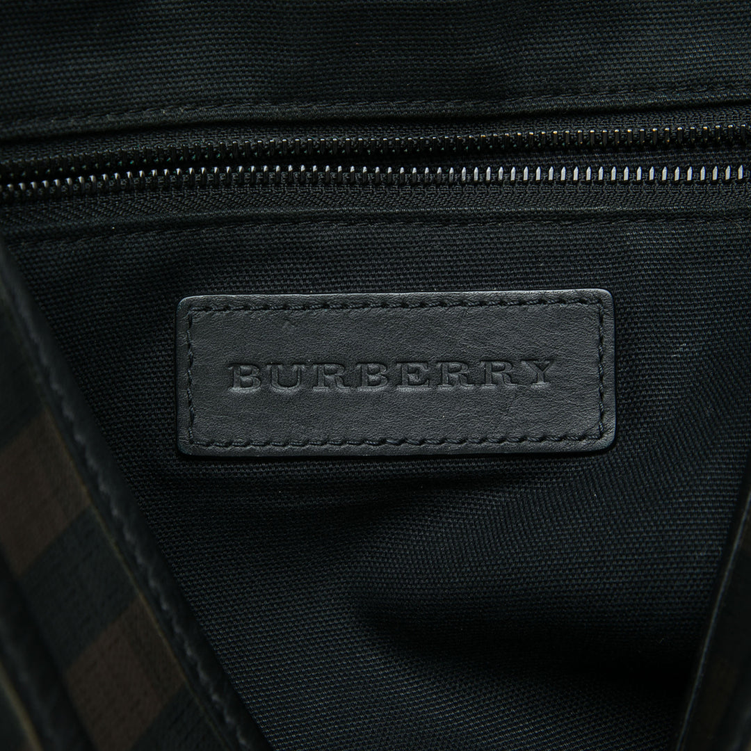 Burberry Smoke Check Sac Toile enduite