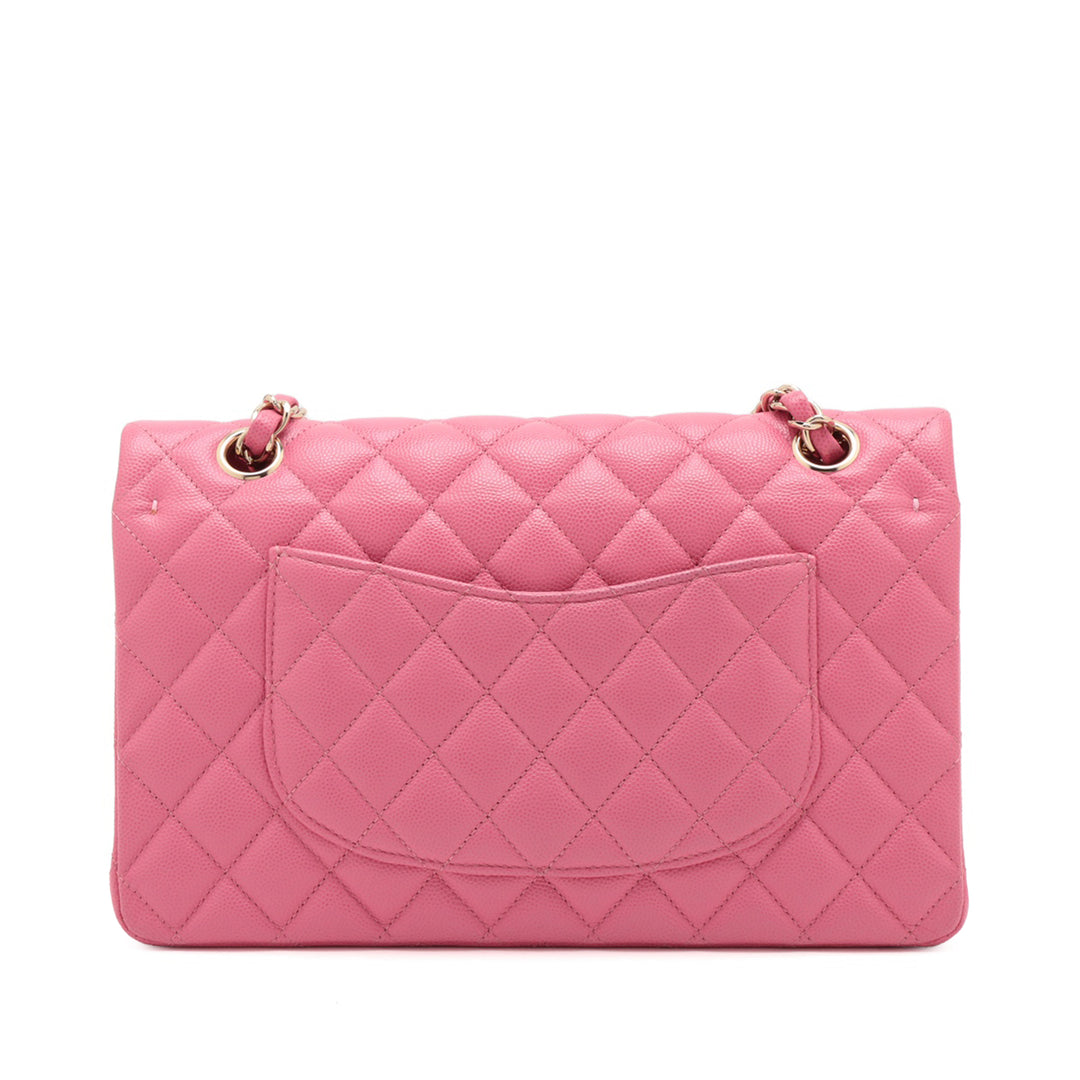 Chanel Medium Classic Caviar Double rabat Rose