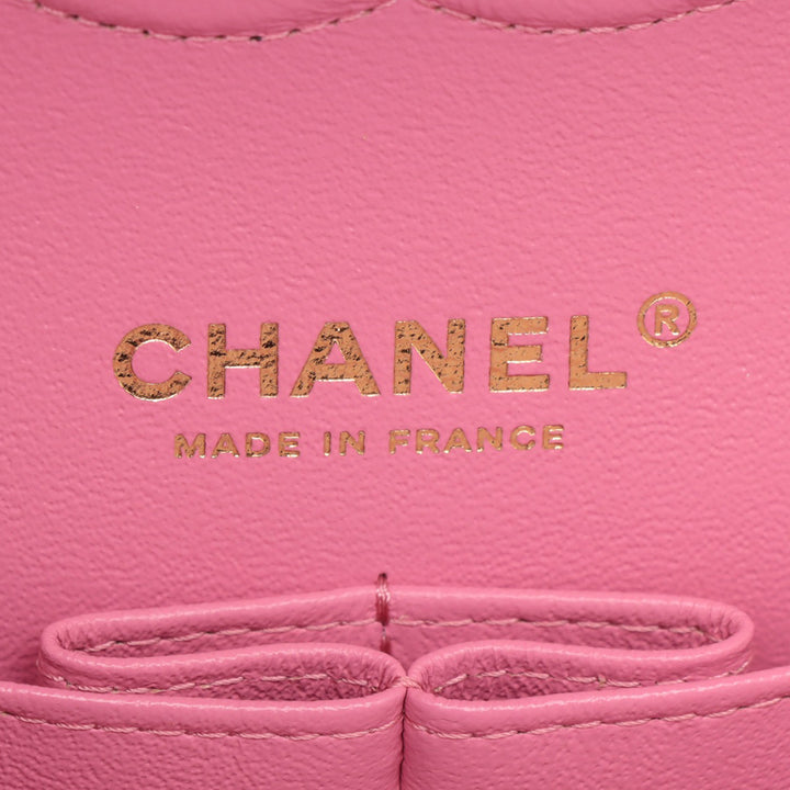 Chanel Medium Classic Caviar Double rabat Rose