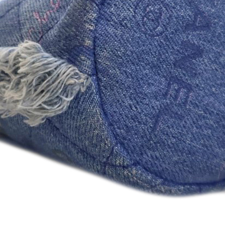 Mini Denim Mood Bucket with Chain Blue - Gaby Paris