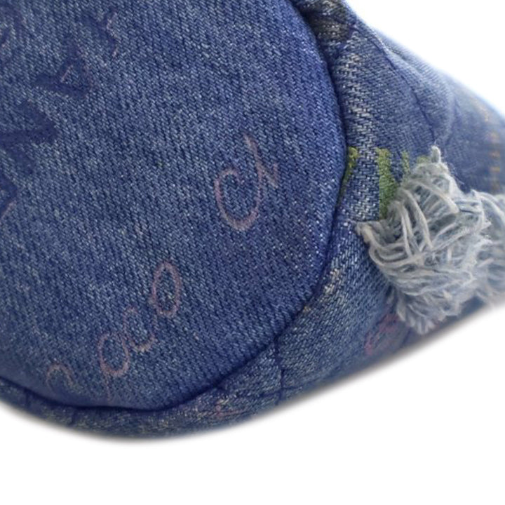 Mini Denim Mood Bucket with Chain Blue - Gaby Paris