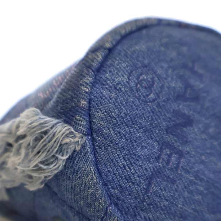 Mini Denim Mood Bucket with Chain Blue - Gaby Paris
