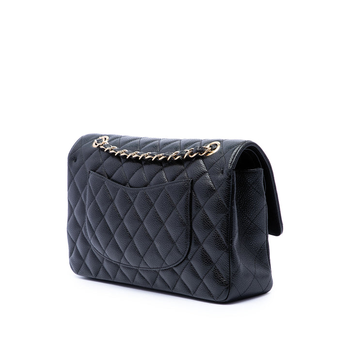 Chanel Medium Classic Caviar Double rabat
