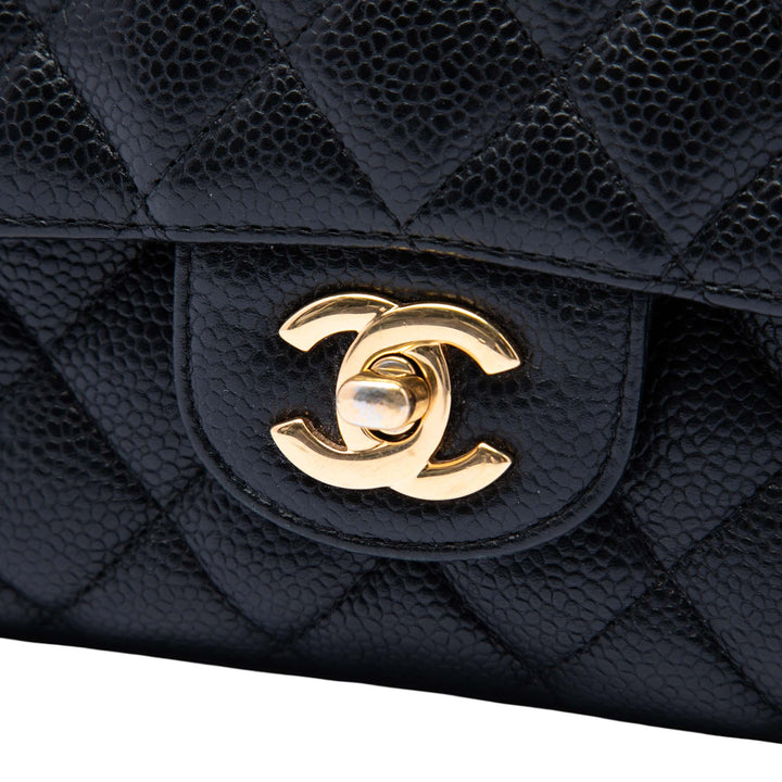 Chanel Medium Classic Caviar Double rabat