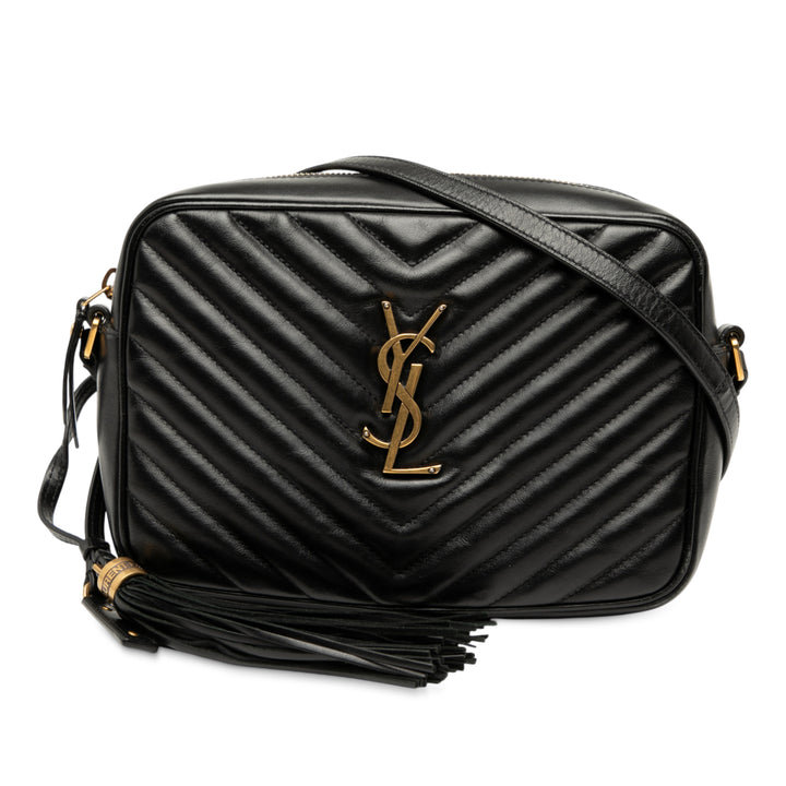 Saint Laurent Matelasse Cuir Monogram Lou Sac caméra