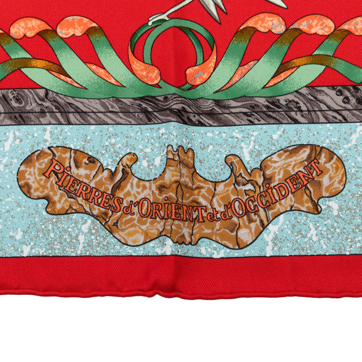 Hermès Pierres D Orient Et D Occident Foulard Soie