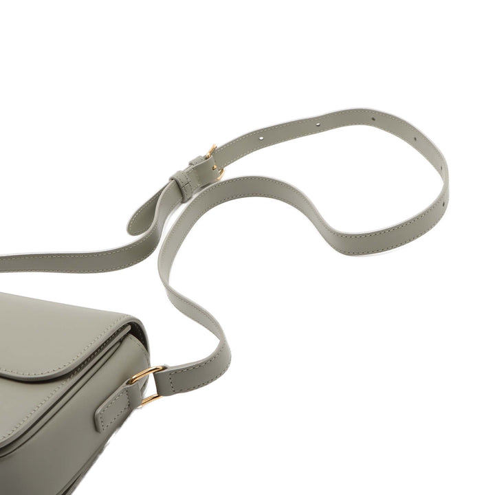 brillant Triomphe Sac Teen Cuir de veau Gris