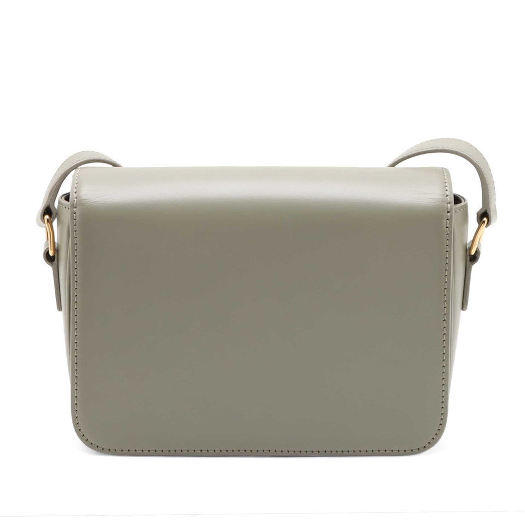 brillant Triomphe Sac Teen Cuir de veau Gris