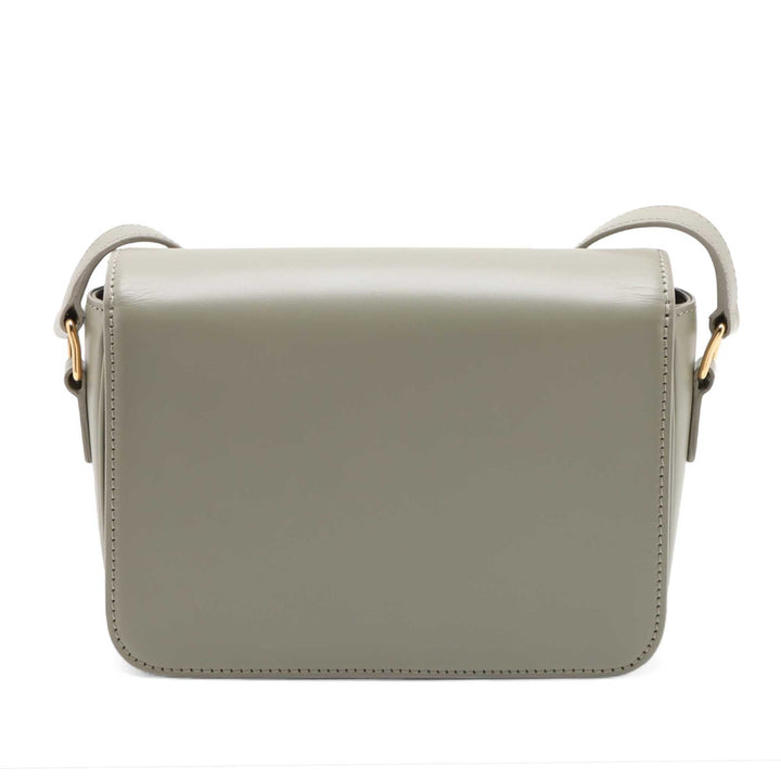 brillant Triomphe Sac Teen Cuir de veau Gris