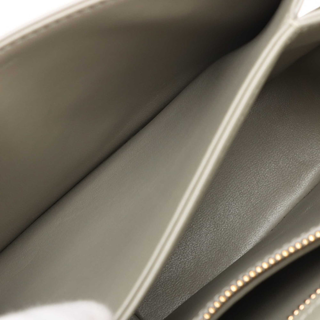 brillant Triomphe Sac Teen Cuir de veau Gris
