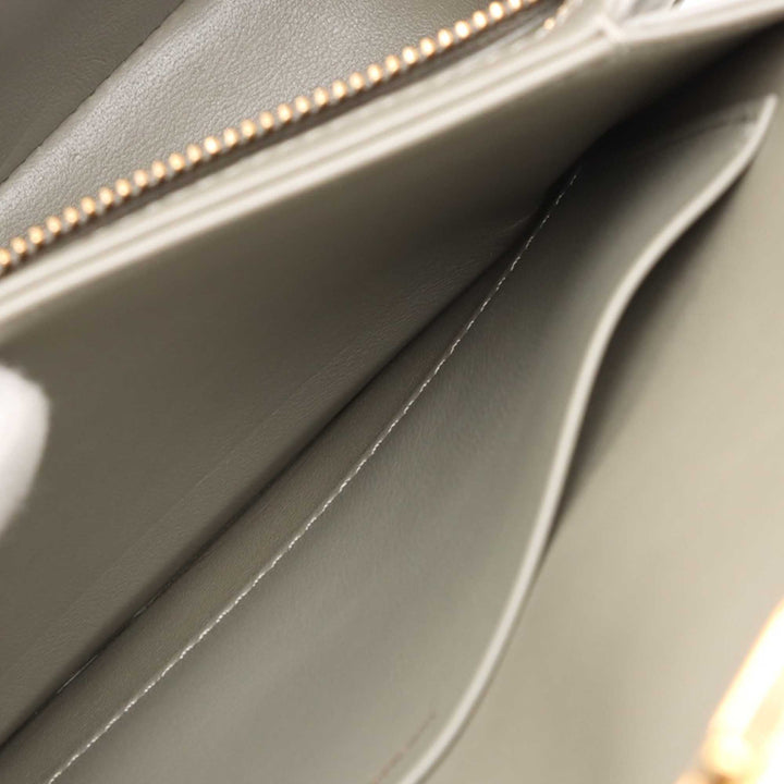 brillant Triomphe Sac Teen Cuir de veau Gris