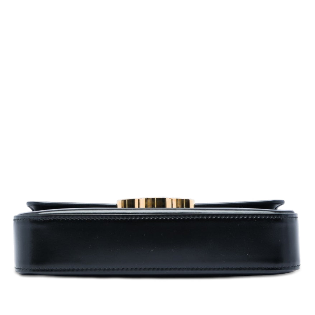 Celine brillant Cuir de veau Claude Chain Sac bandoulière