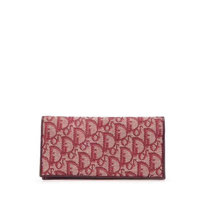 Diorissimo Trotter Canvas Long Wallet Red - Gaby Paris