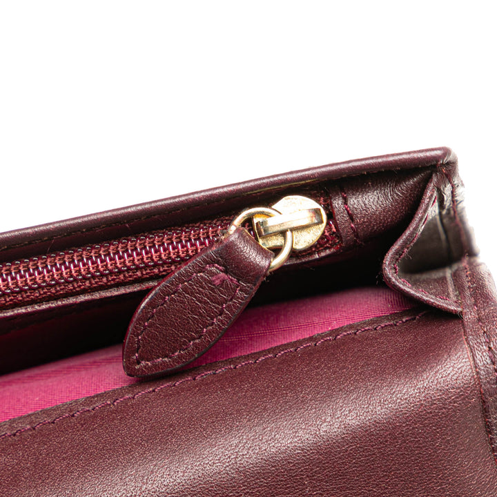 Diorissimo Trotter Canvas Long Wallet Red - Gaby Paris