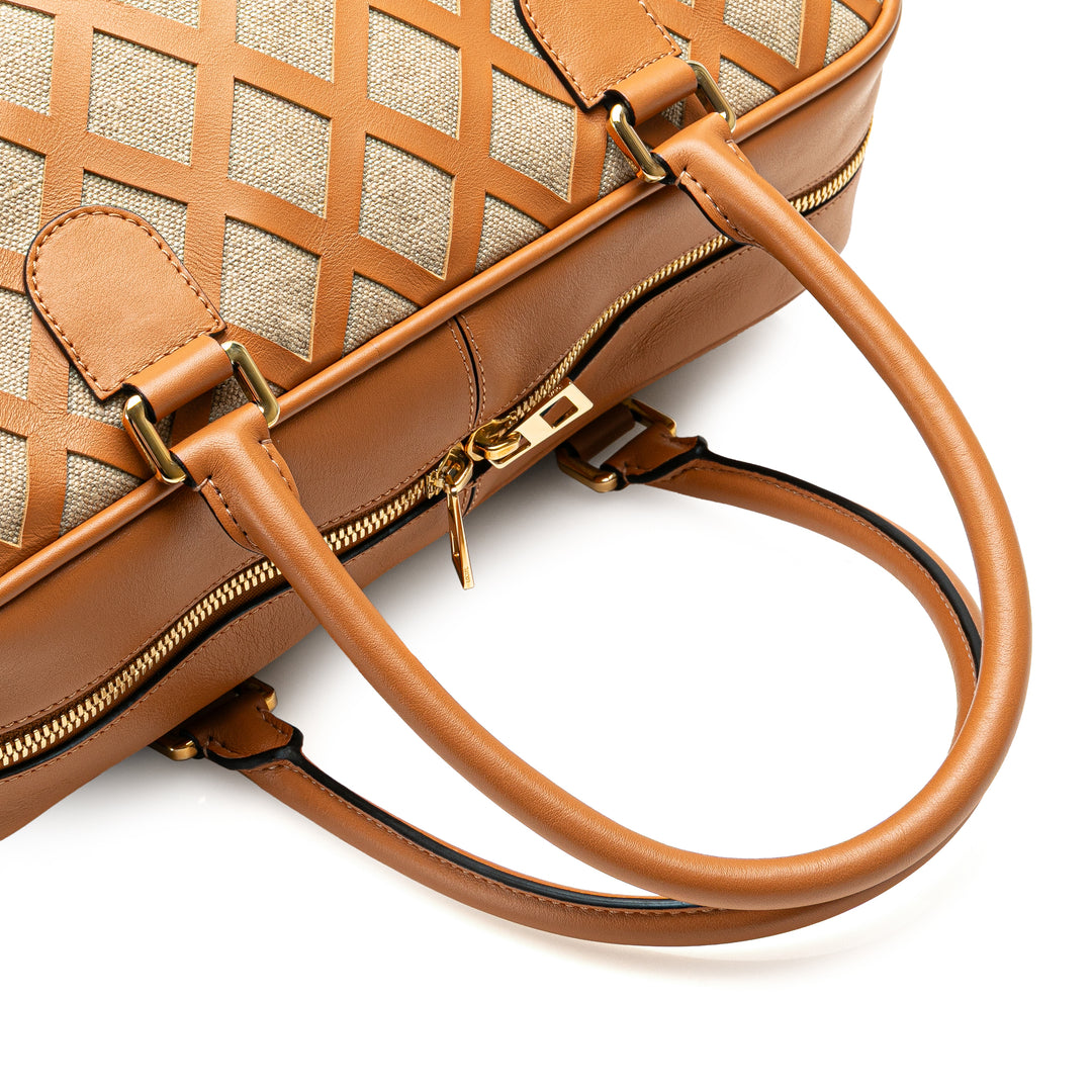 LOEWE Extra Large Toile et Cut Out Cuir Amazona 75