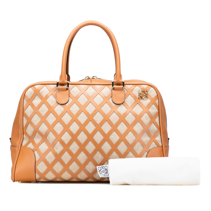 LOEWE Extra Large Toile et Cut Out Cuir Amazona 75