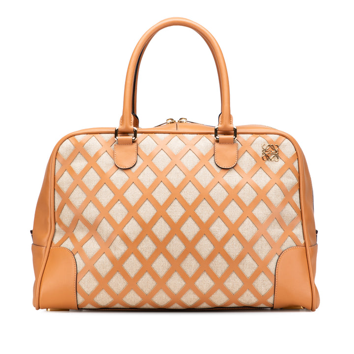 LOEWE Extra Large Toile et Cut Out Cuir Amazona 75