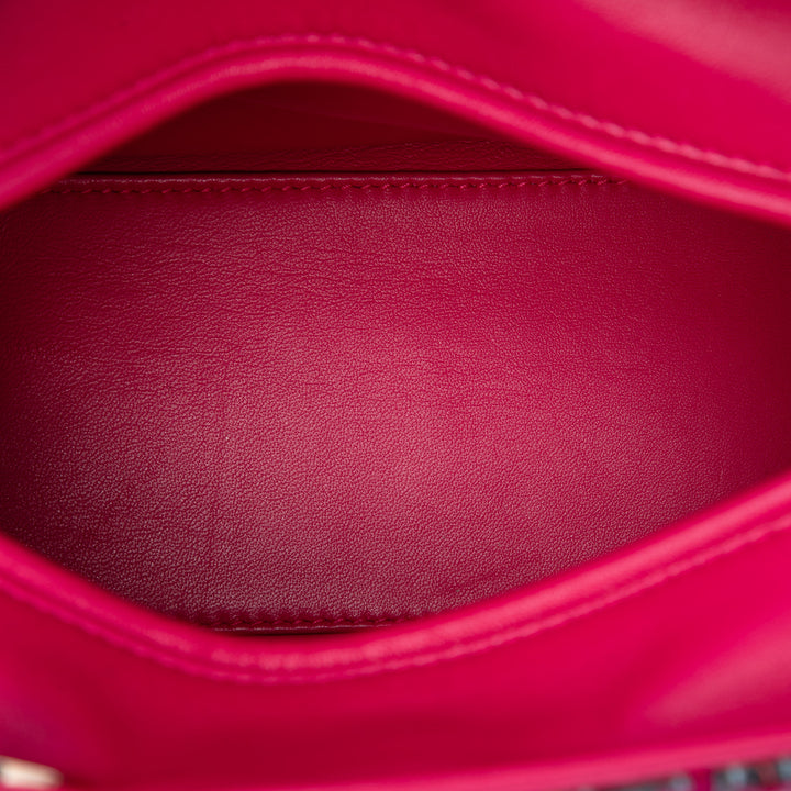 Macrocannage Lady Dior Moyen Tweed Rose