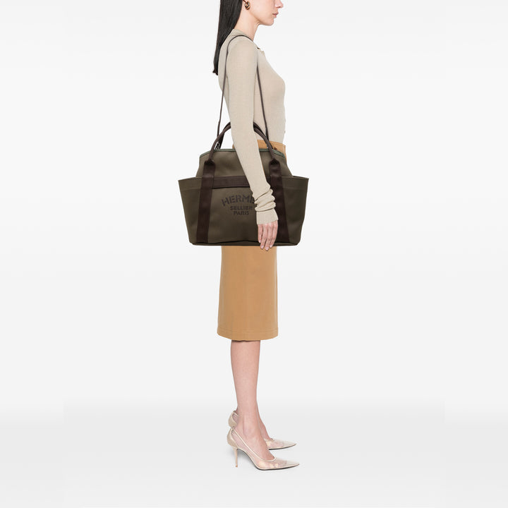 Hermès Sac de Pansage Grooming Sac Marron – vue 6 – GABY PARIS