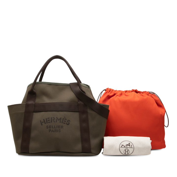 Hermès Sac de Pansage Grooming Sac Marron – vue 7 – GABY PARIS