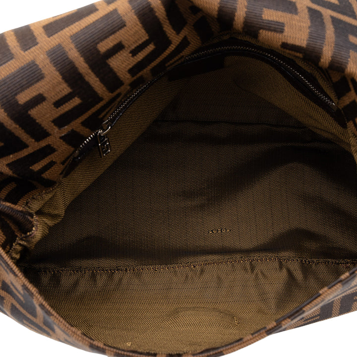 Fendi Sac porté épaule Zucca Mamma Forever Marron – vue 4 – GABY PARIS