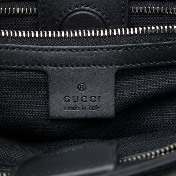 Gucci Cabas Web Tiger Souple GG Supreme Noir – vue 5 – GABY PARIS