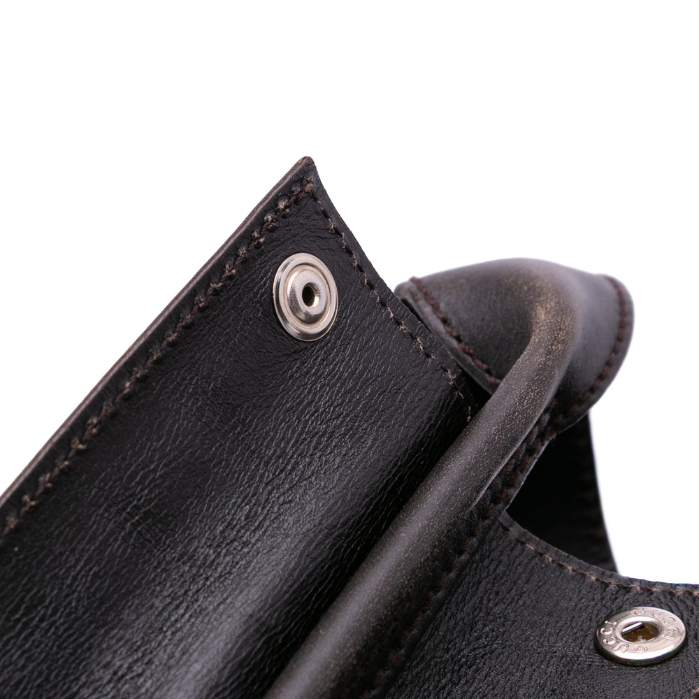 GG Denim Travel Bag Brown - Gaby Paris