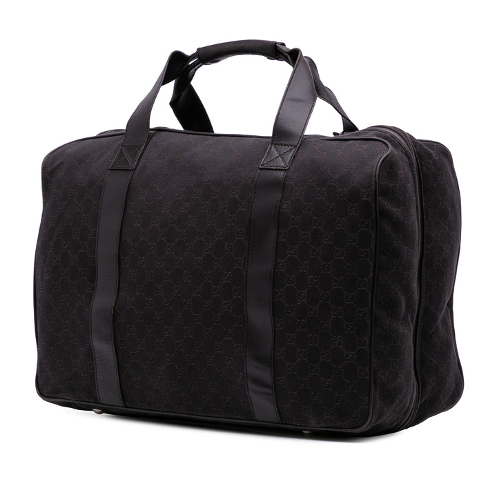 GG Denim Travel Bag Brown - Gaby Paris