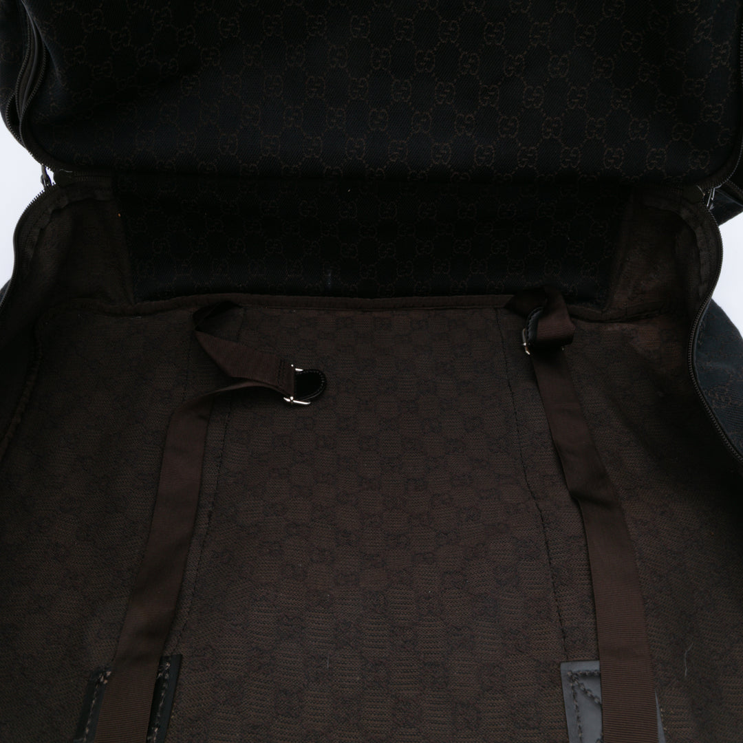 GG Denim Travel Bag Brown - Gaby Paris