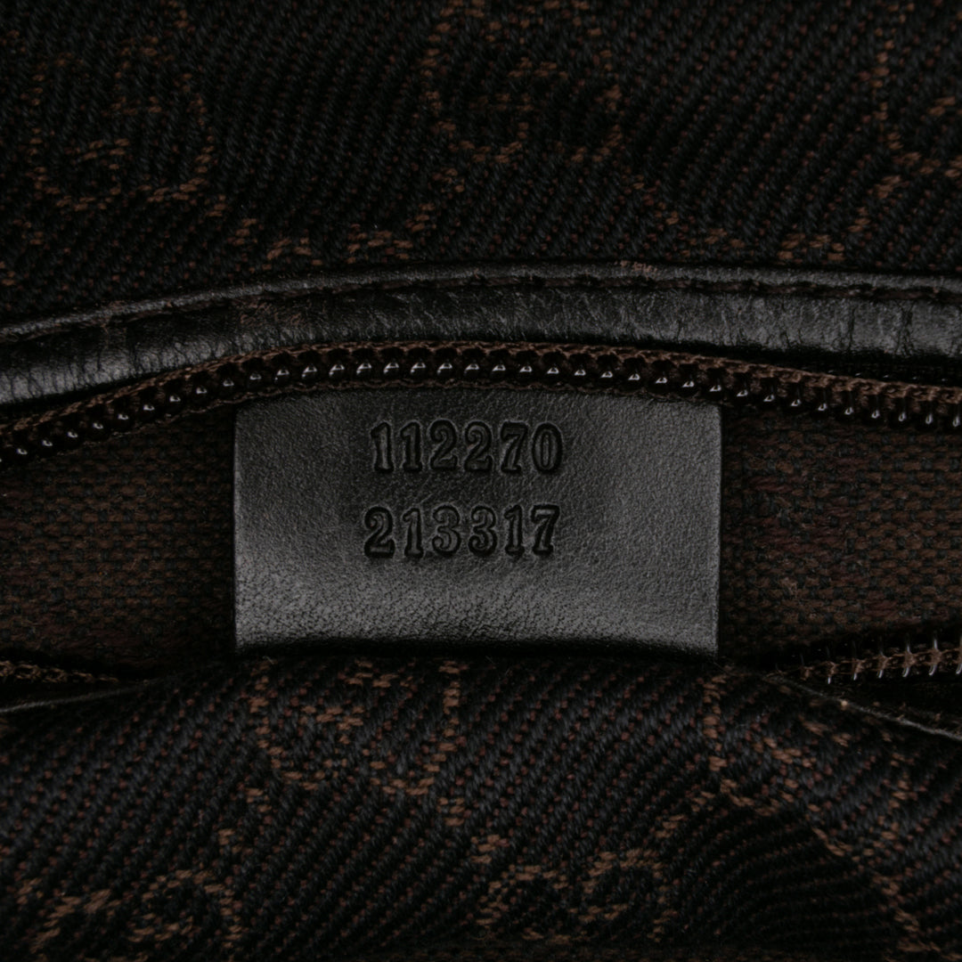 GG Denim Travel Bag Brown - Gaby Paris