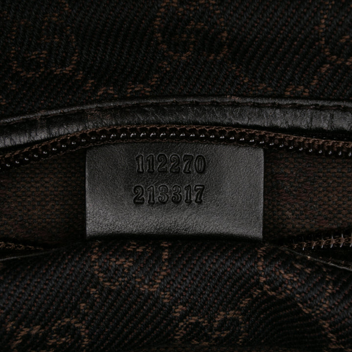 GG Denim Travel Bag Brown - Gaby Paris