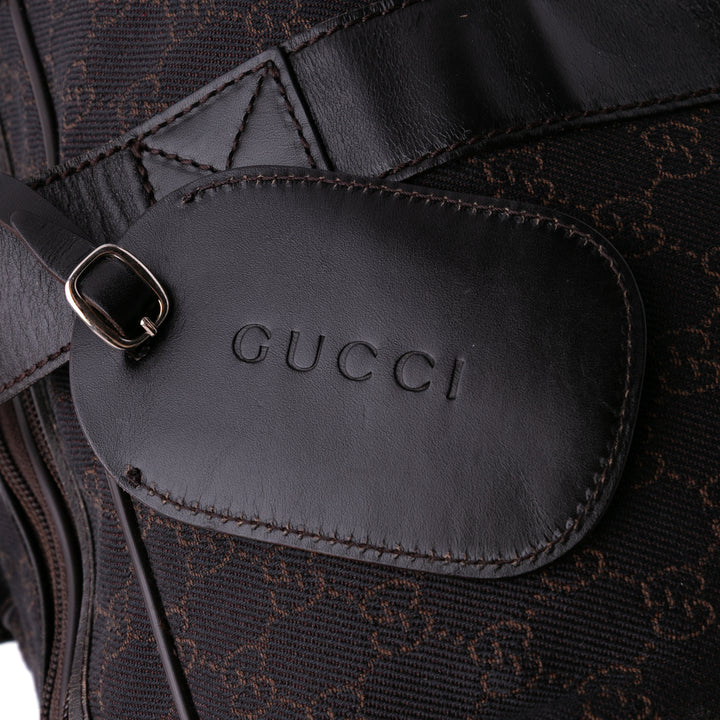 GG Denim Travel Bag Brown - Gaby Paris