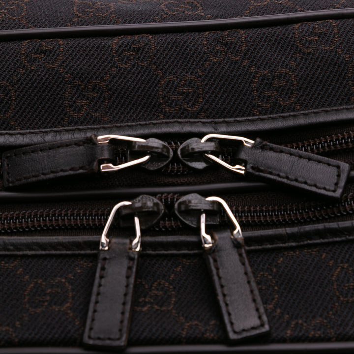 GG Denim Travel Bag Brown - Gaby Paris