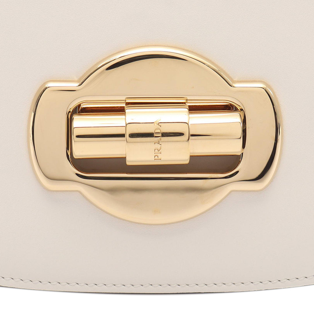 Prada Sac bandoulière City Veau Turn Lock Blanc – vue 6 – GABY PARIS