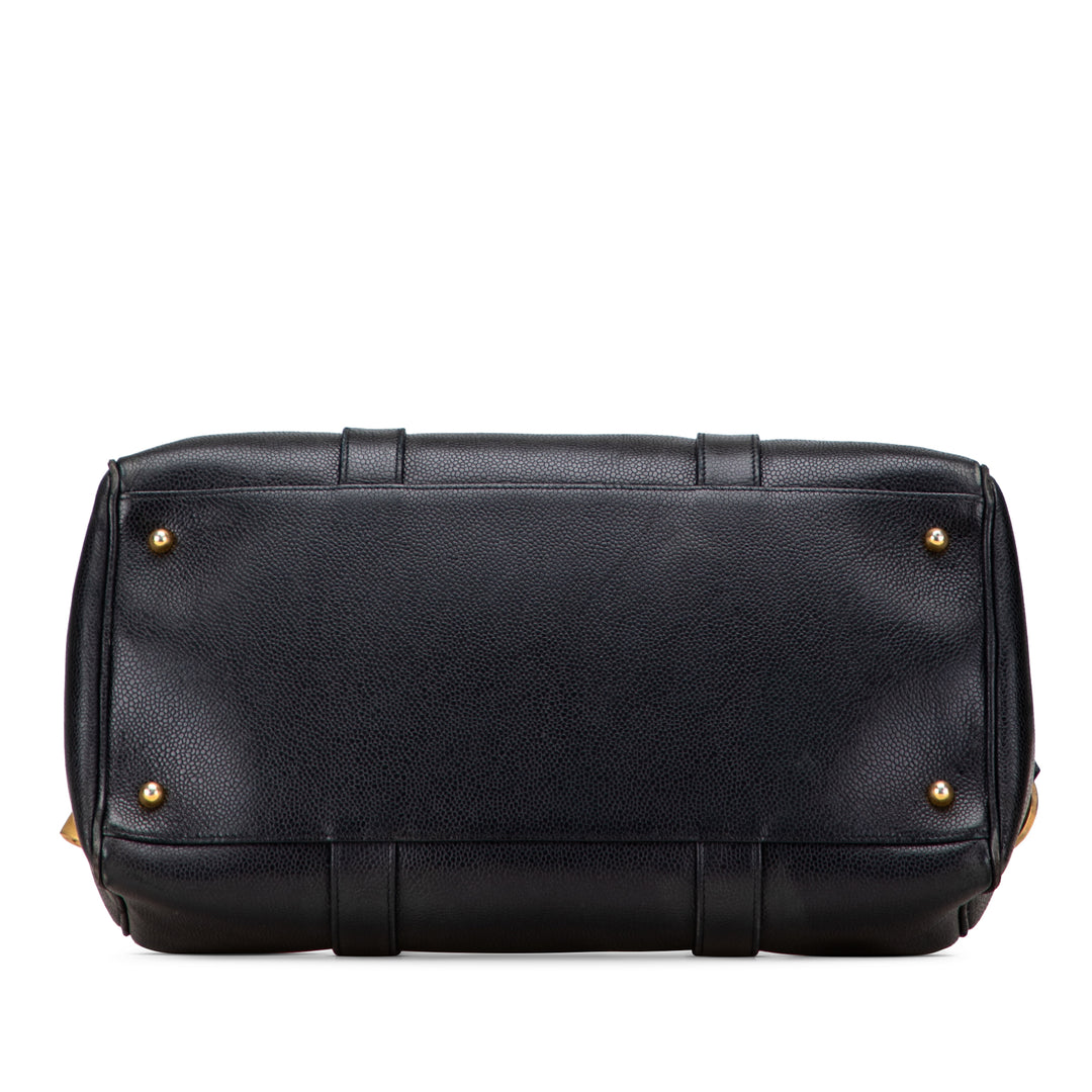 Chanel CC Caviar Boston Bag Noir