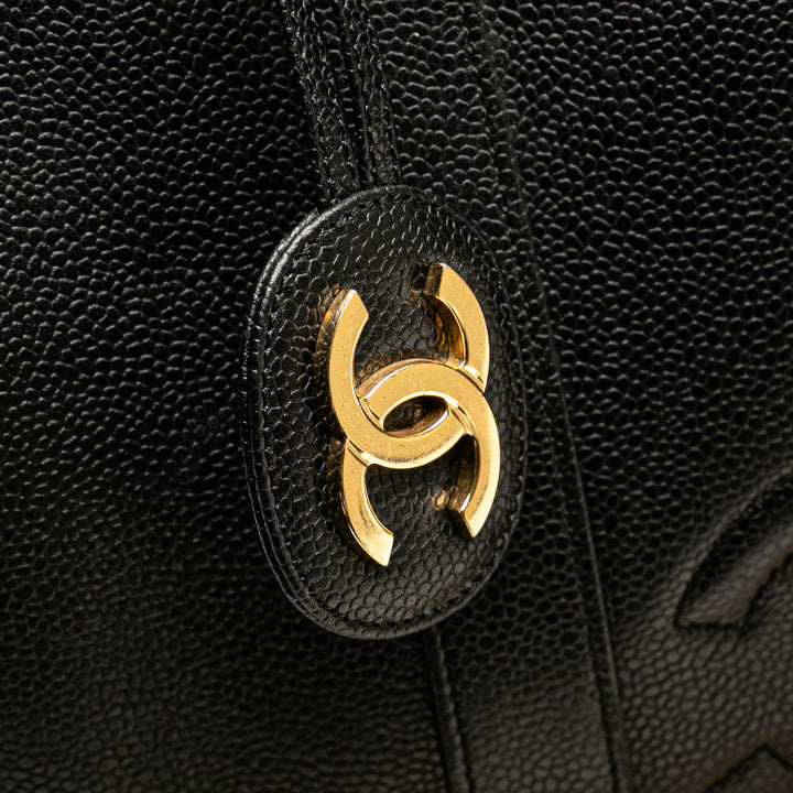 Chanel CC Caviar Boston Bag Noir