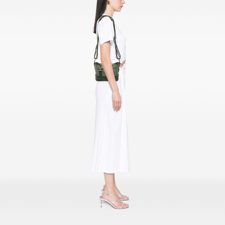 Bicolore vieilli Gabrielle Sac Petit Cuir de veau Vert