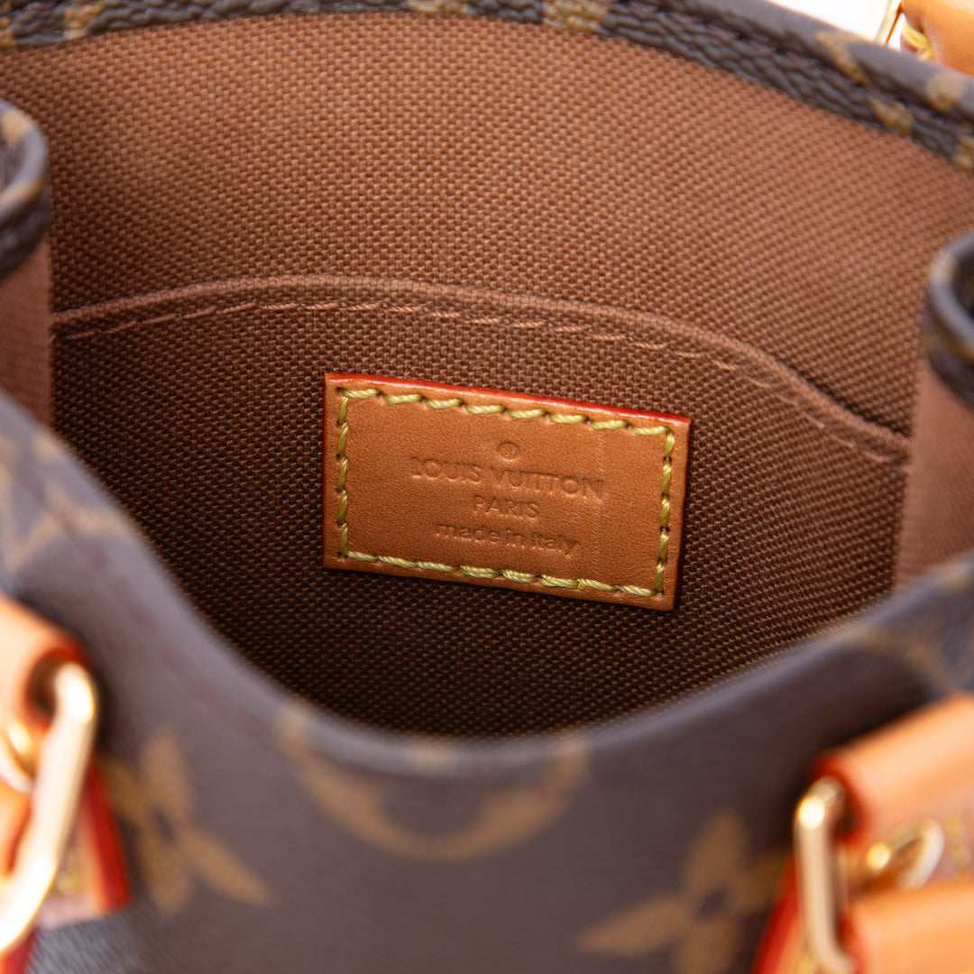 Sac Plat Monogram Marron