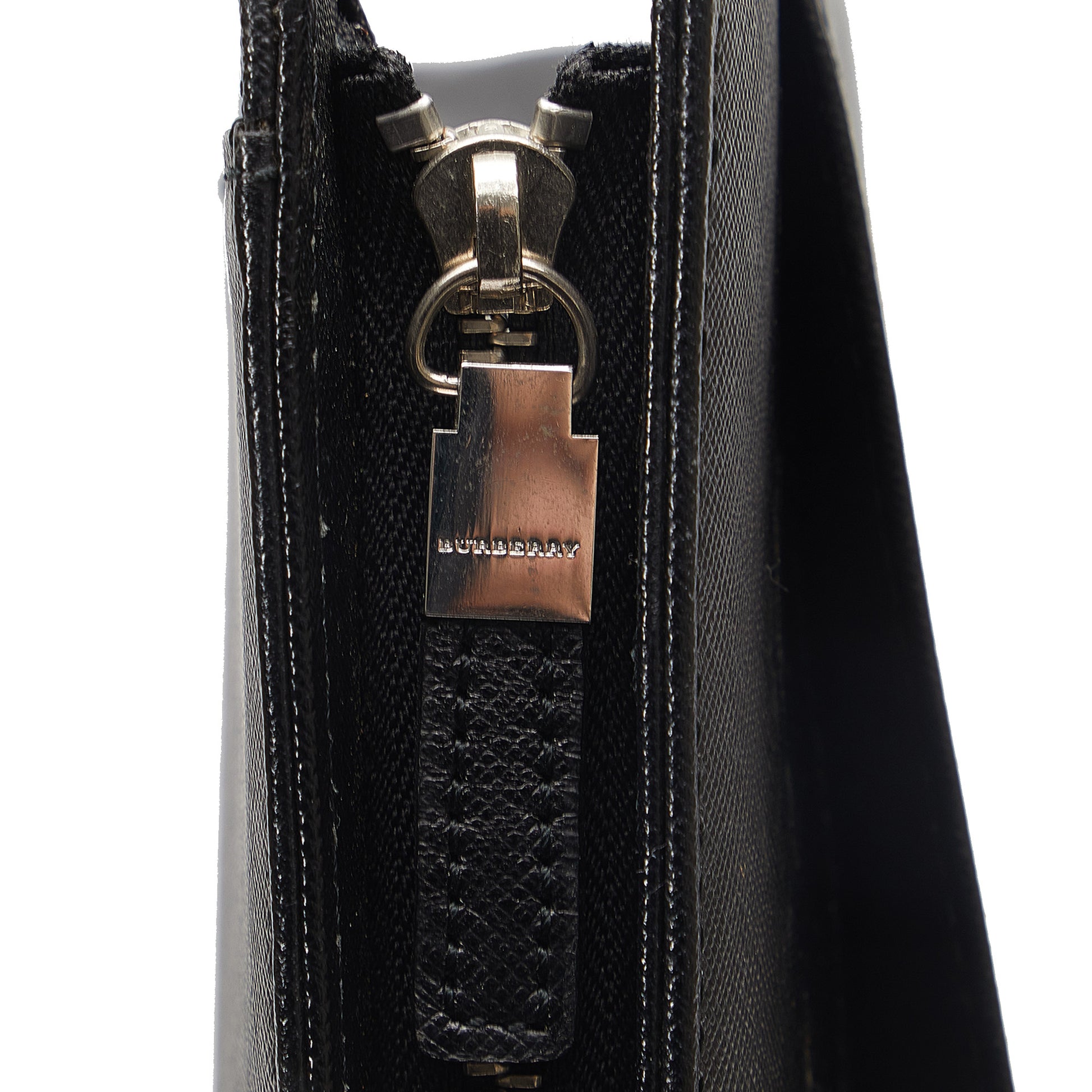 Leather Business Bag Black - Gaby Paris