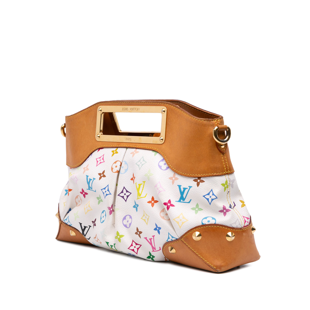 Louis Vuitton Monogram Multicolore Judy MM Blanc