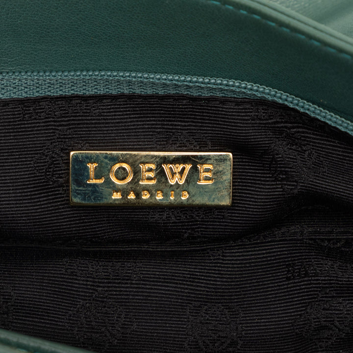 LOEWE Pochette Logo Wristlet Material Vert – vue 5 – GABY PARIS