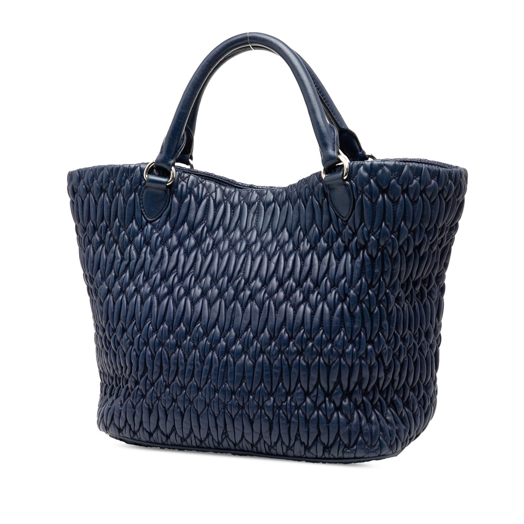Matelasse Cristal Sac nappa Bleu