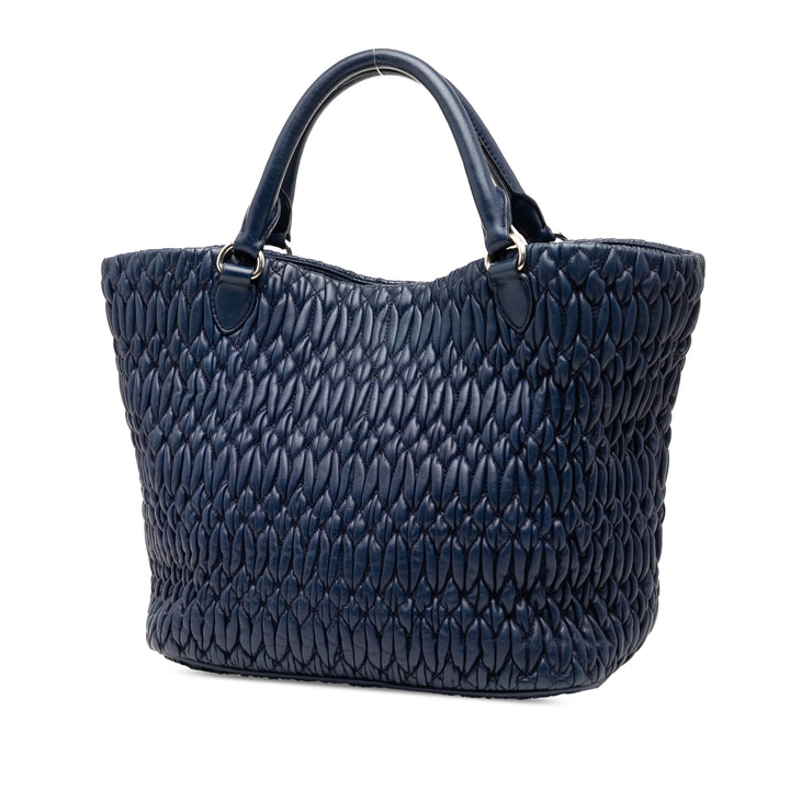 Matelasse Cristal Sac nappa Bleu