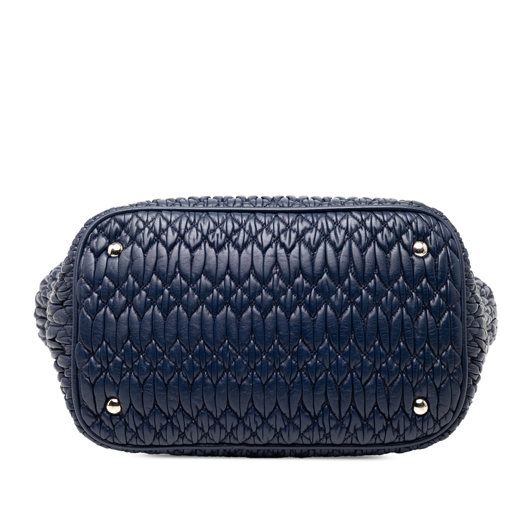 Matelasse Cristal Sac nappa Bleu