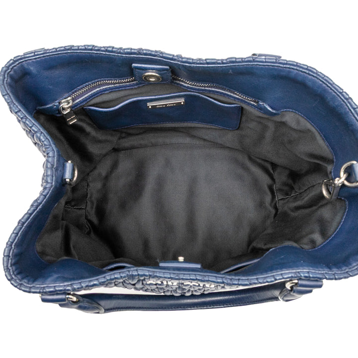 Matelasse Cristal Sac nappa Bleu